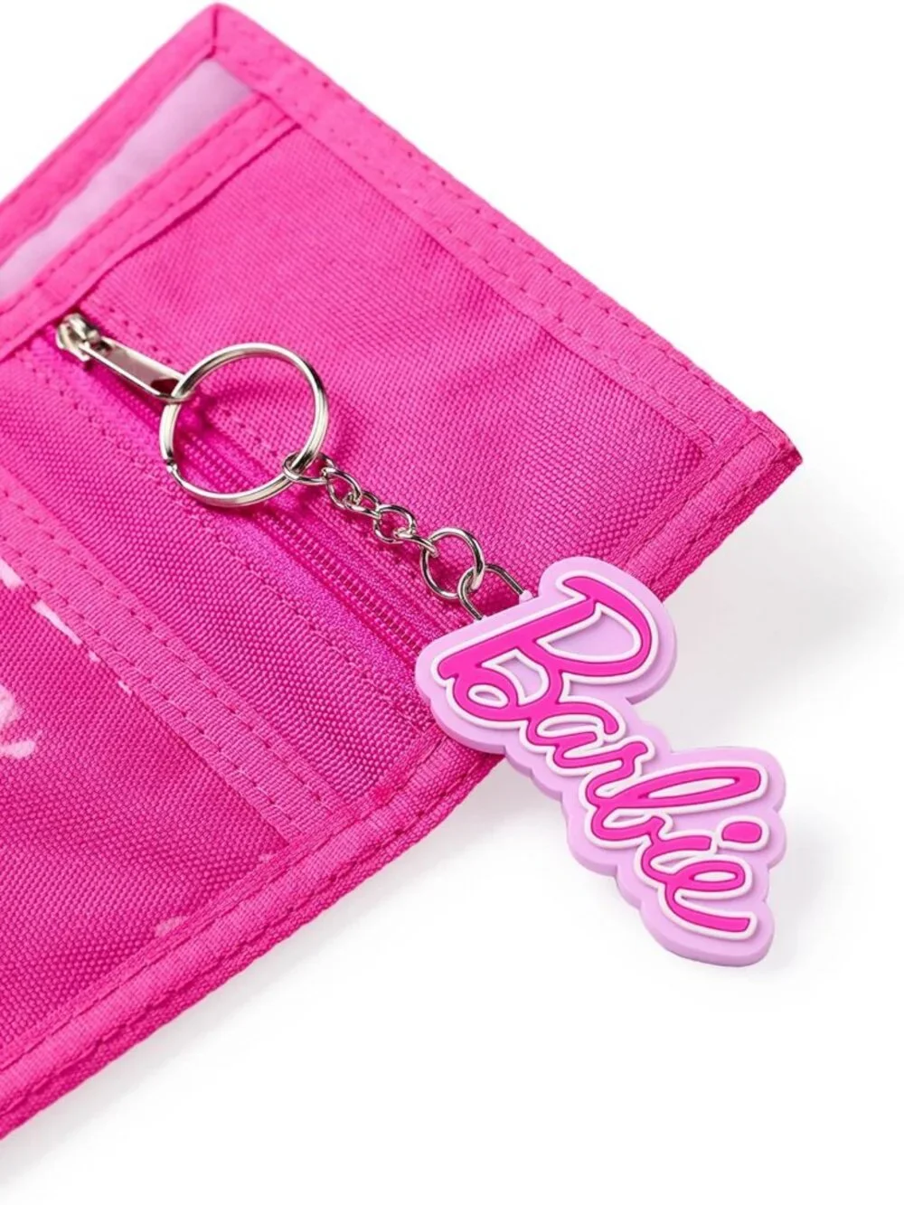 Cute Pink Trifold Wallet for Girls | Heart Print Kids Cash & Card Holder with